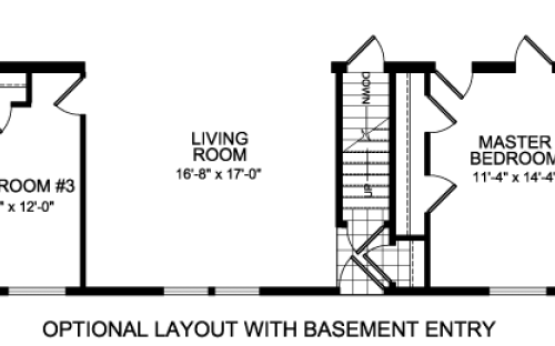 Alternate Floorplan With Basement Access